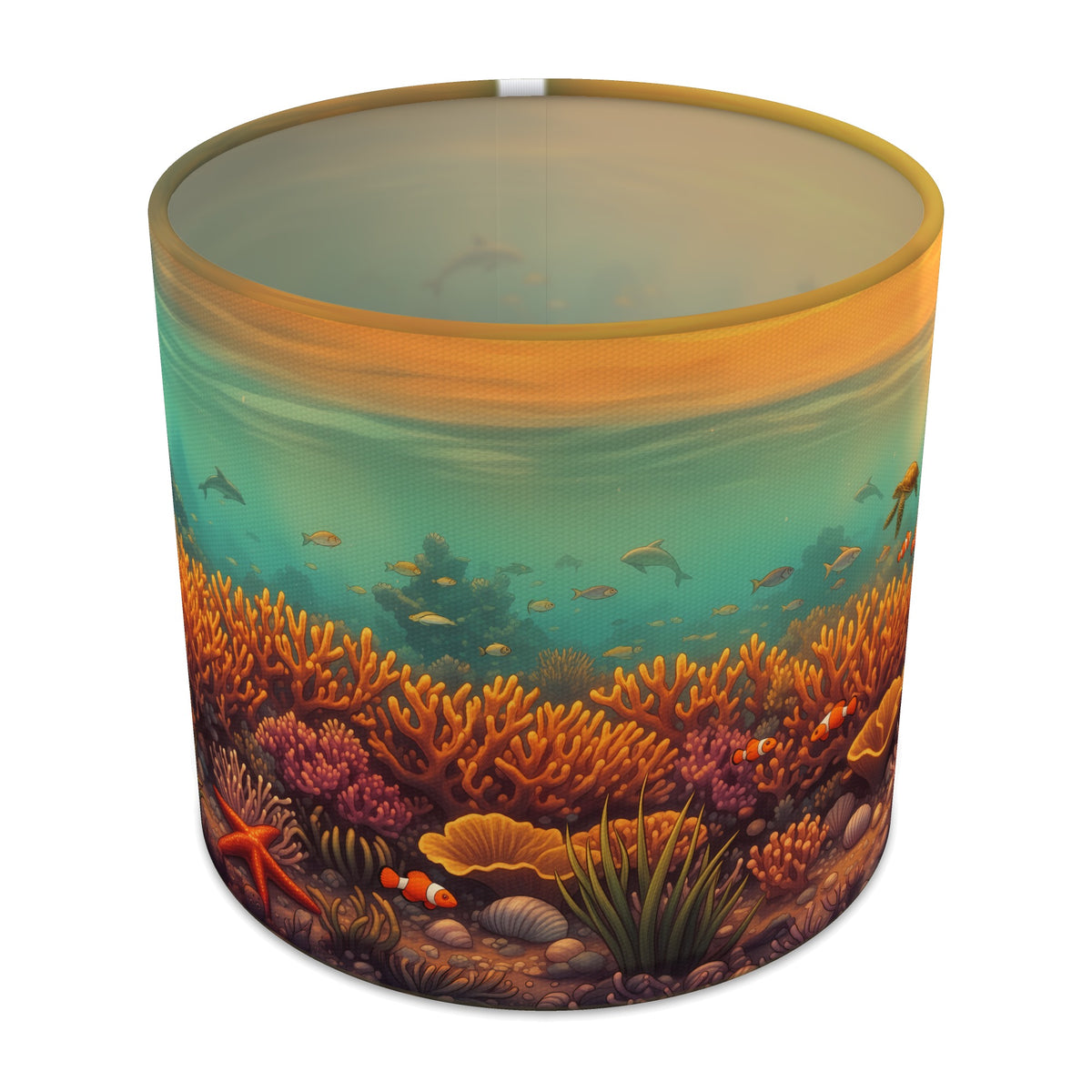 Golden Reef Coral Reef lampshade - 20cm x 18.5cm Table