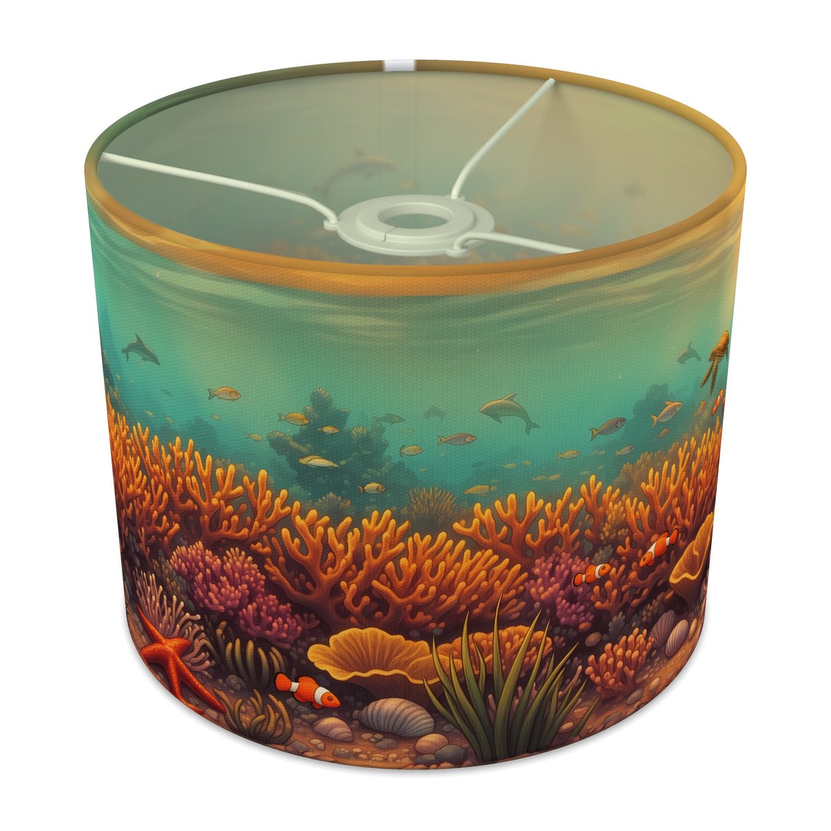 Golden Reef Coral Reef lampshade - 25cm x 20cm Ceiling