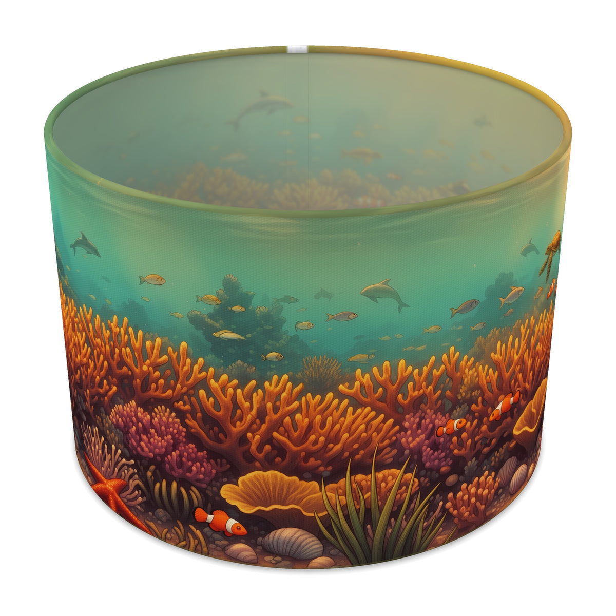 Golden Reef Coral Reef lampshade - 30cm x 21cm Table