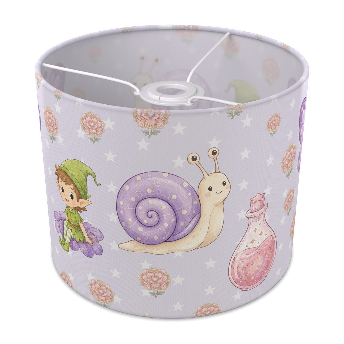 Lilac Fairy Garden lampshade - 25cm x 20cm Ceiling