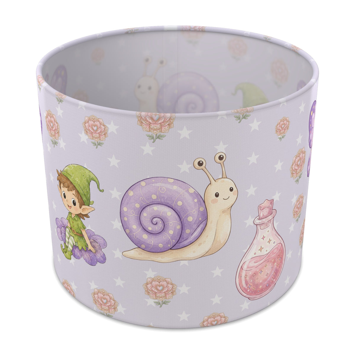 Lilac Fairy Garden lampshade - 25cm x 20cm Table