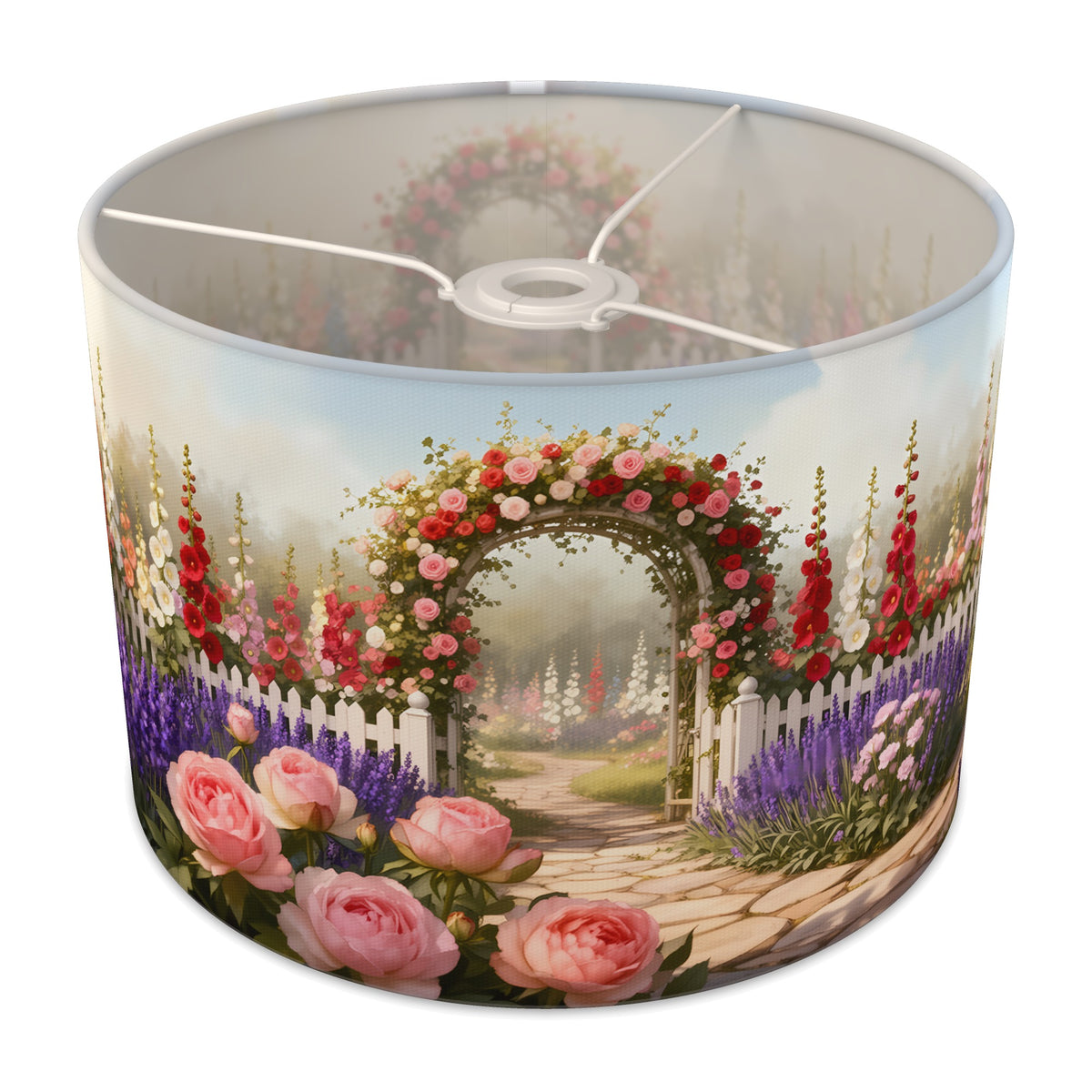 Cottage Garden Flower Meadow lampshade - 30cm x 21cm Ceiling