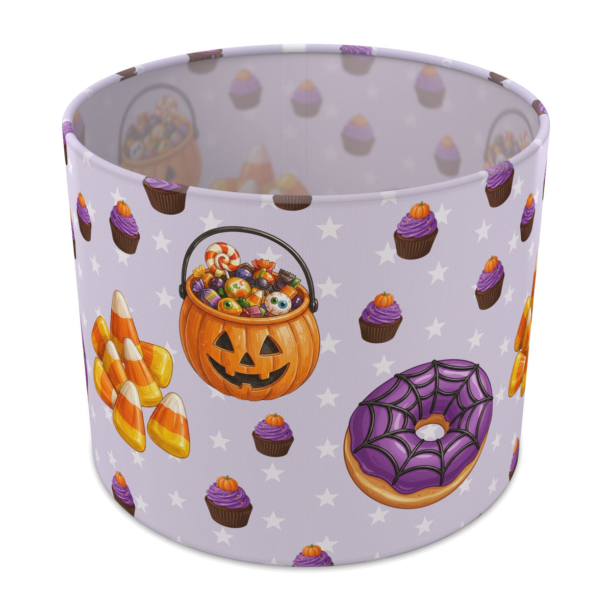 Lilac Halloween Food lampshade - 25cm x 20cm Table