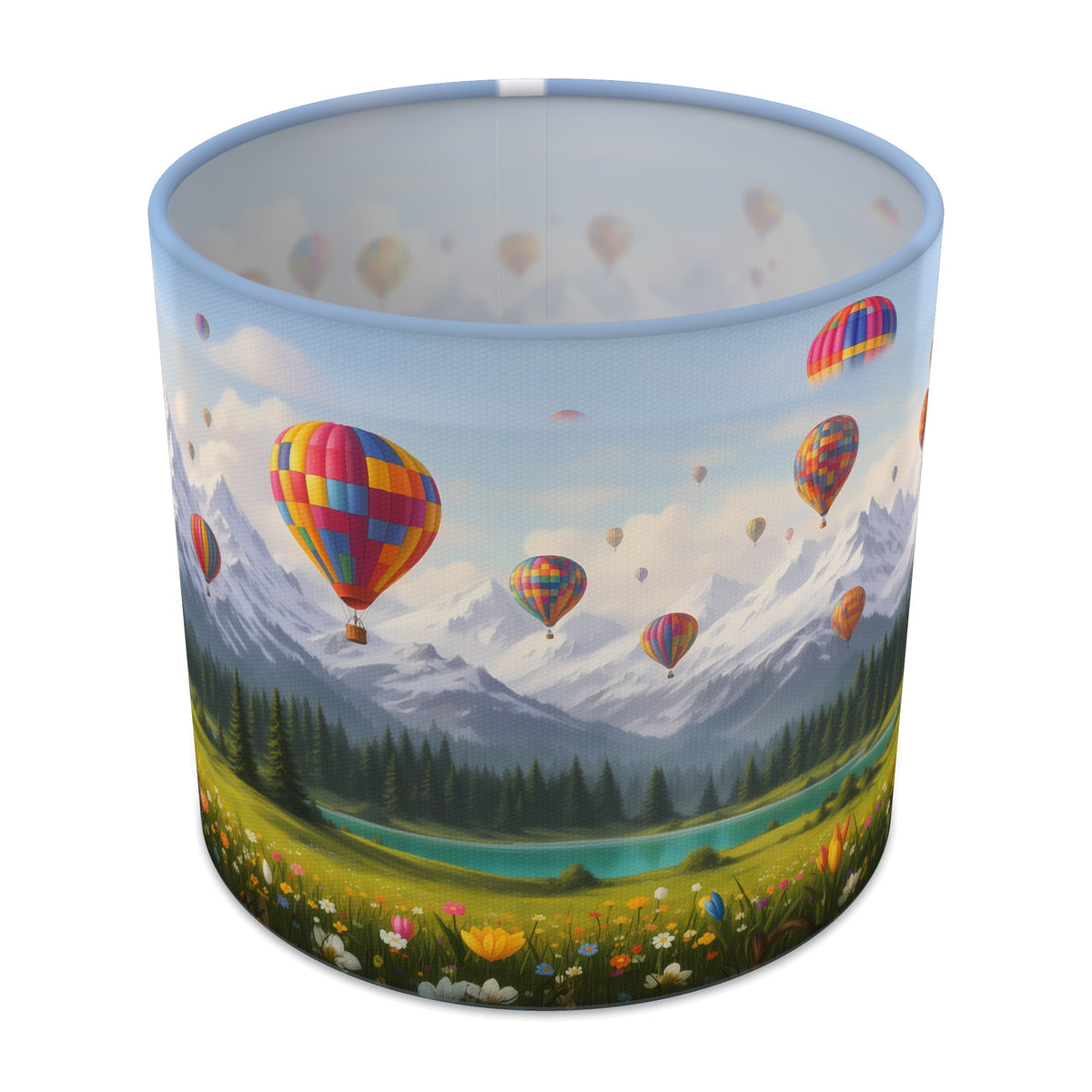 Mountain Flight Balloon Skies lampshade - 20cm x 18.5cm Table