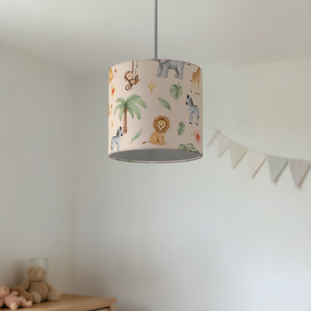 Sand Jungle Pals lampshade - 20cm x 18.5cm Ceiling - photo 2