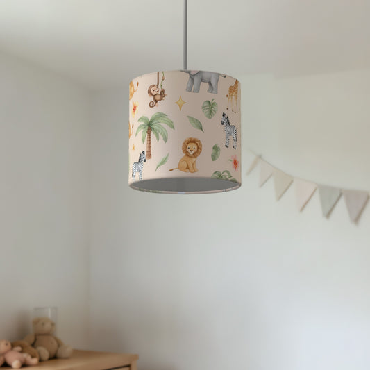 Sand Jungle Pals lampshade - 20cm x 18.5cm Ceiling - photo 2