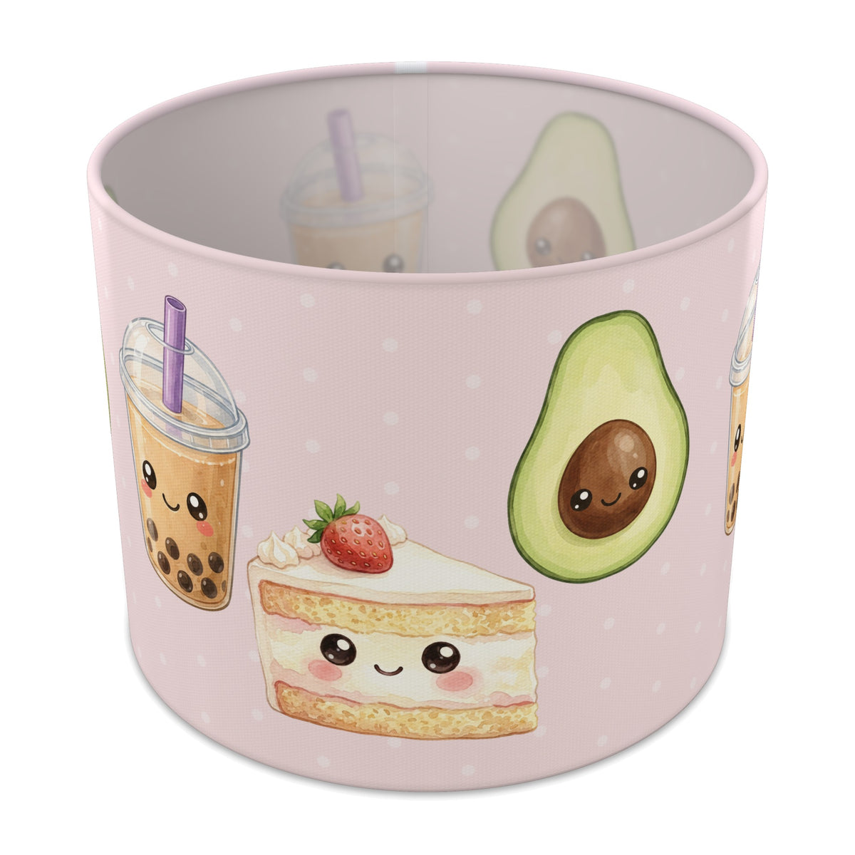Blush Kawaii Food lampshade - 25cm x 20cm Table