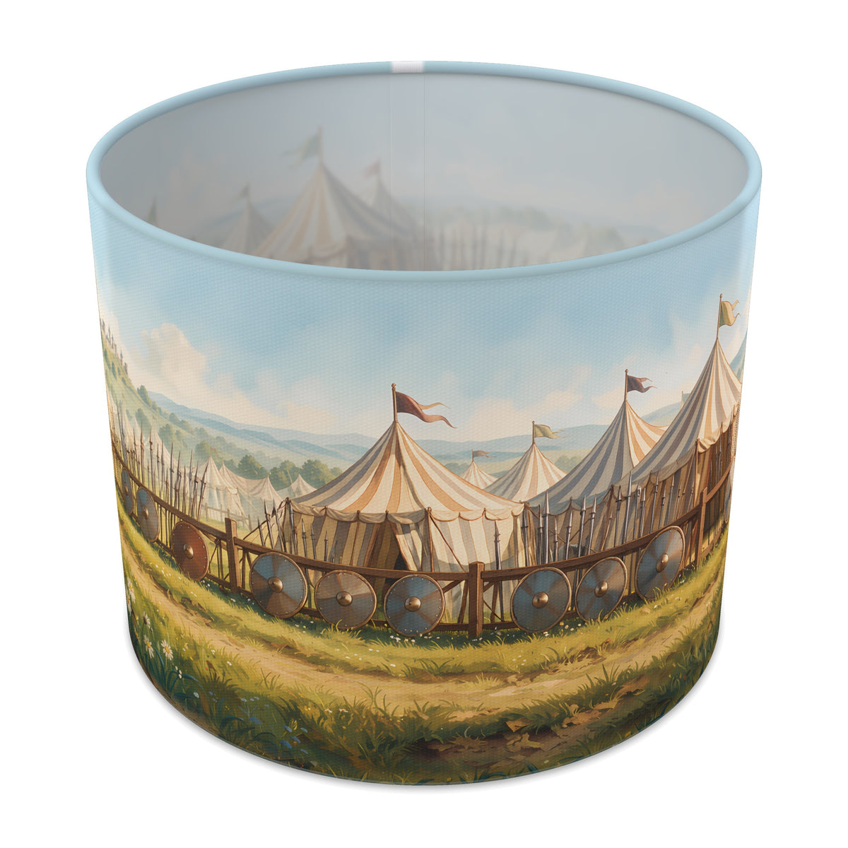 Tournament Field Knights Castle lampshade - 25cm x 20cm Table