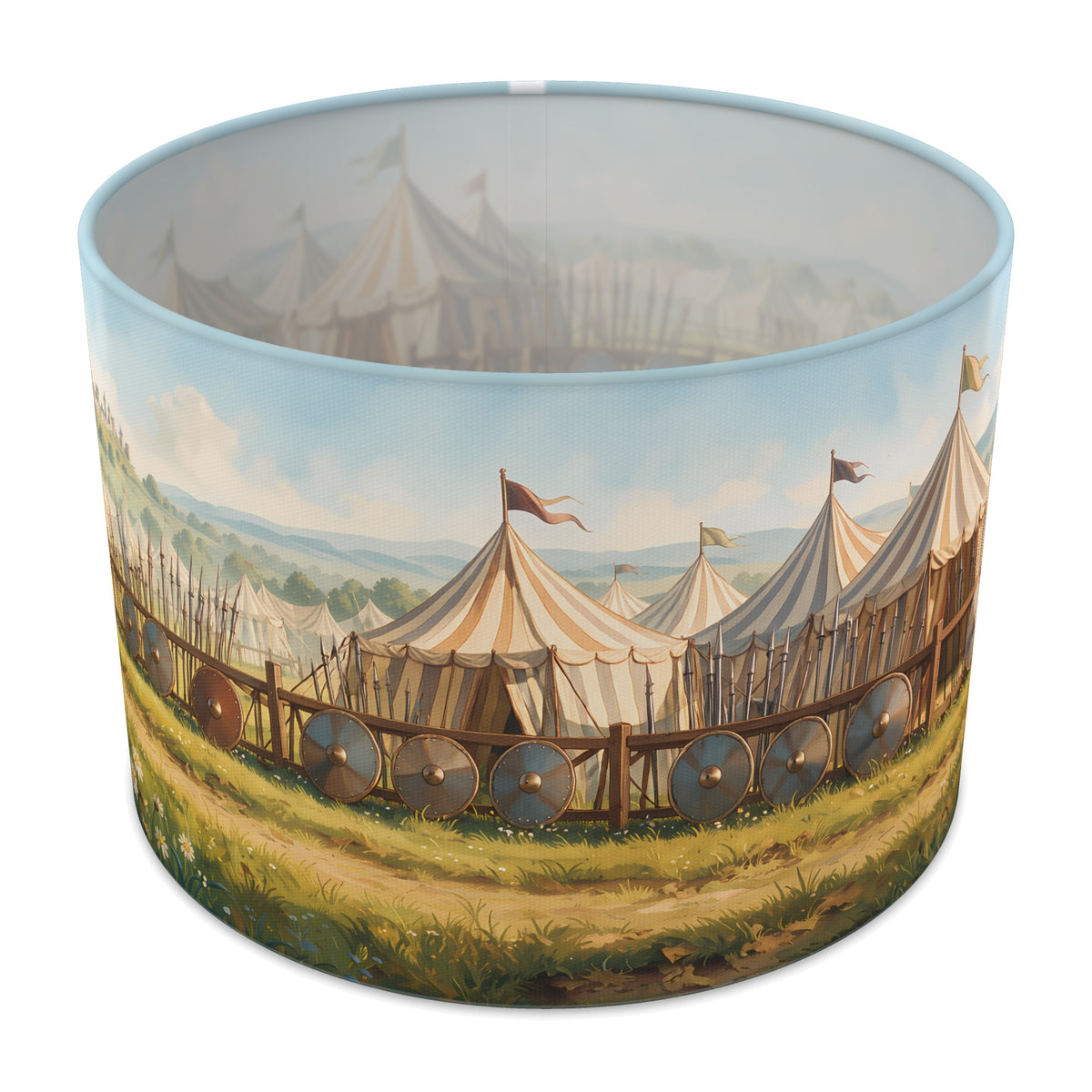 Tournament Field Knights Castle lampshade - 30cm x 21cm Table