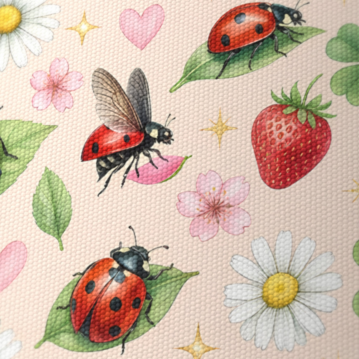 Blush Lucky Ladybirds lampshade - 20cm x 18.5cm Ceiling - photo 6