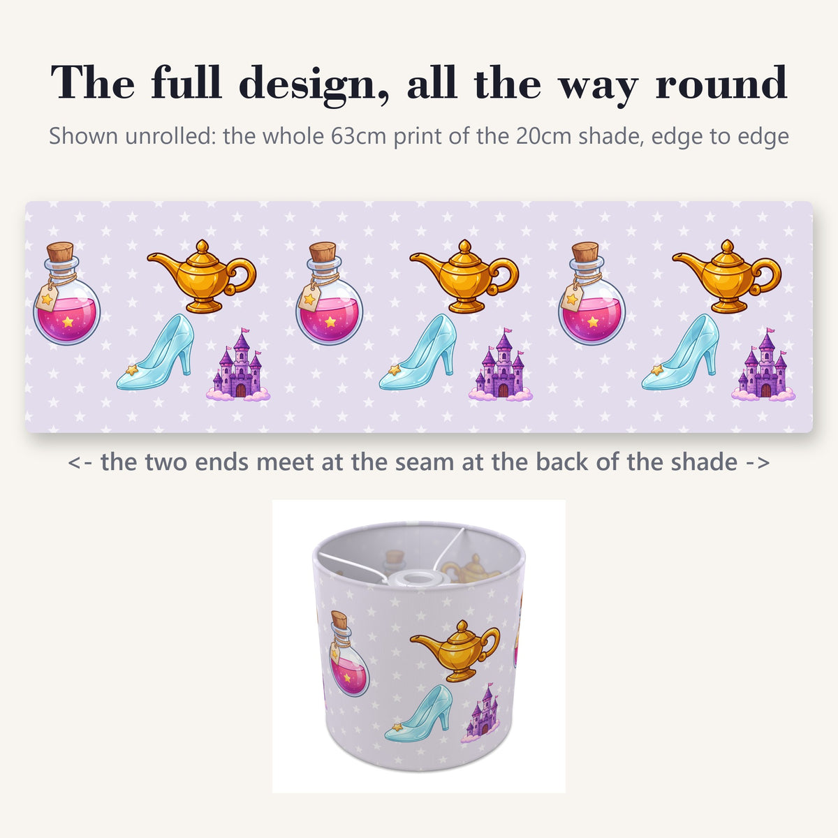 Lilac Magic lampshade - 20cm x 18.5cm Ceiling - photo 9