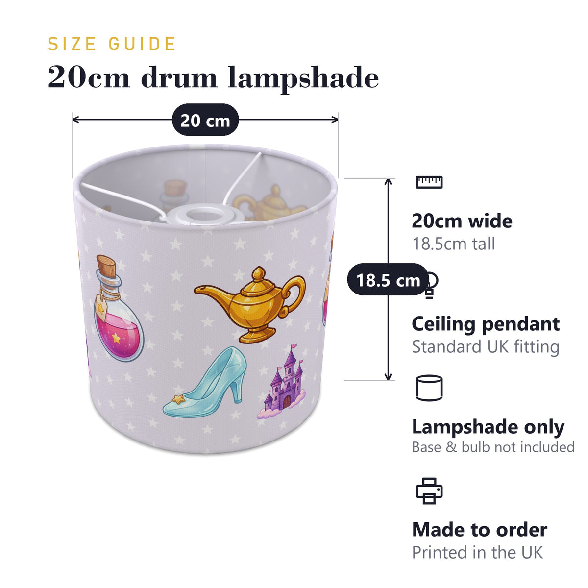 Lilac Magic lampshade - 20cm x 18.5cm Ceiling - photo 7