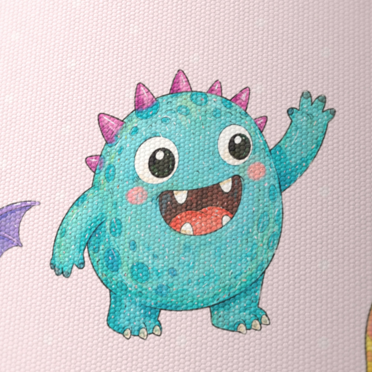 Blush Monsters lampshade - 20cm x 18.5cm Ceiling - photo 6