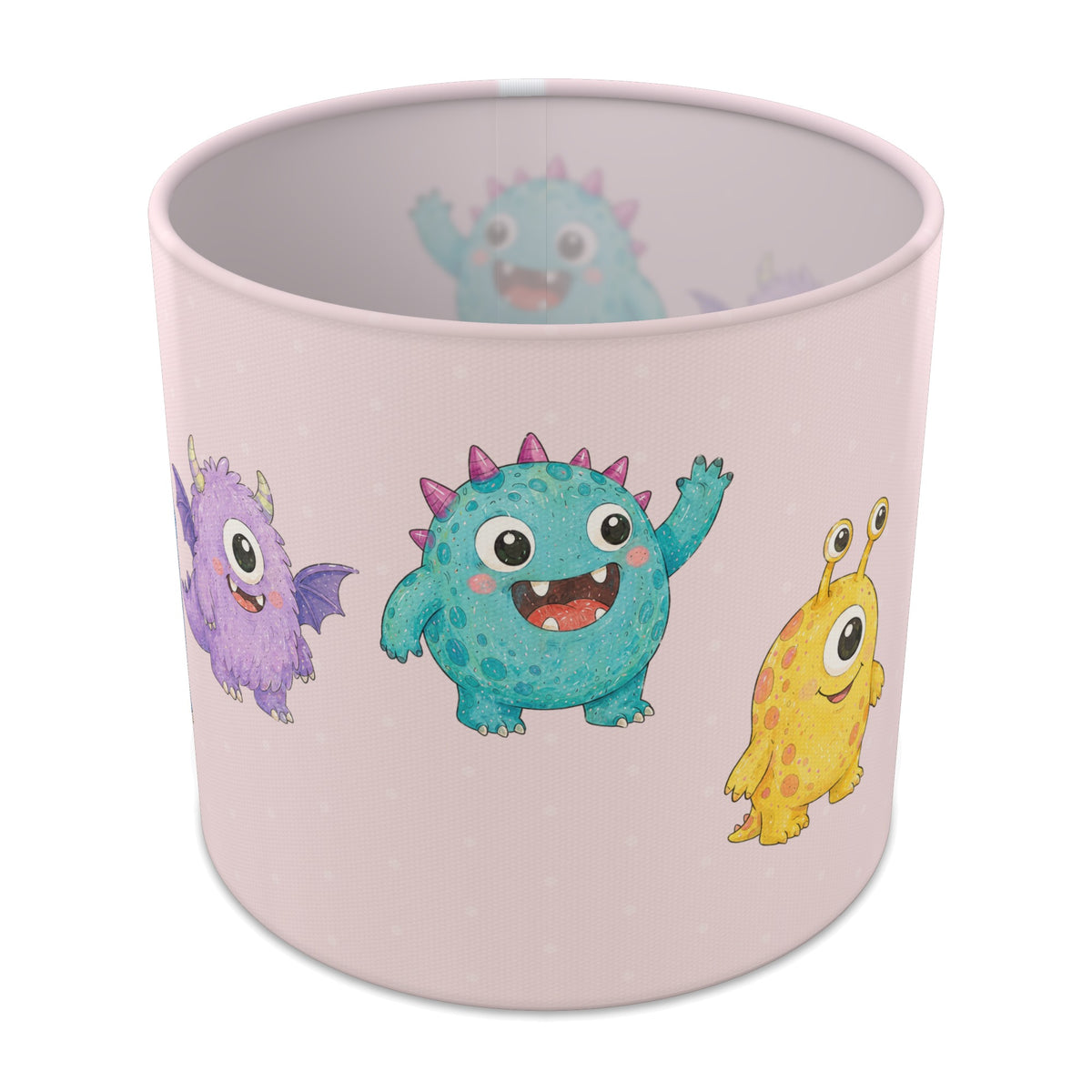 Blush Monsters lampshade - 20cm x 18.5cm Table