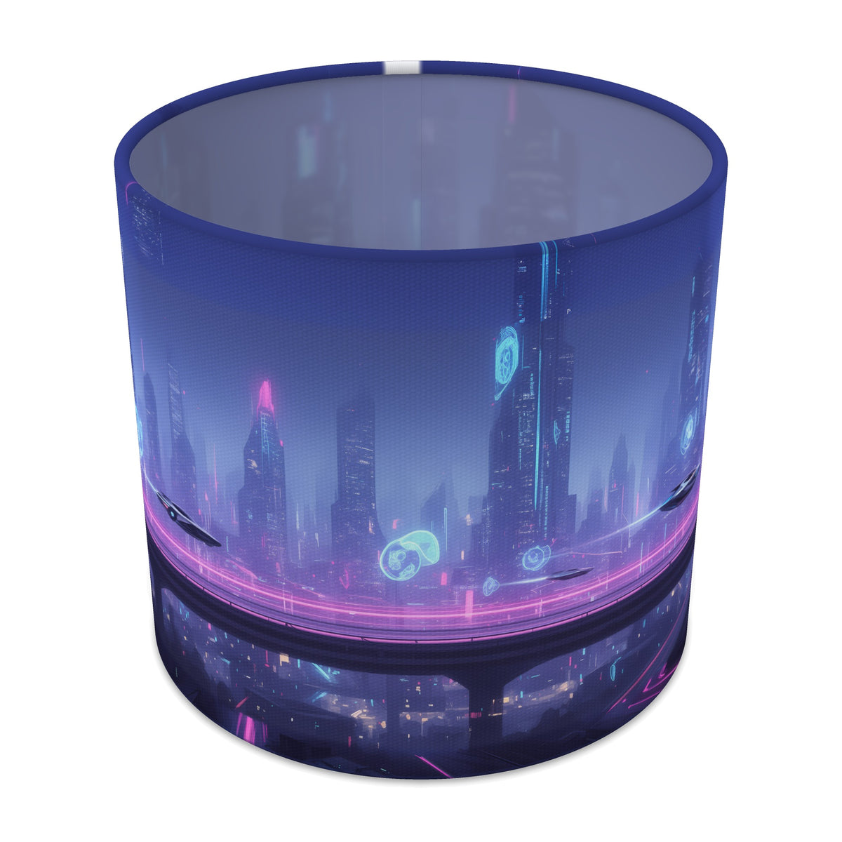 Cyber City Neon Gamer World lampshade - 20cm x 18.5cm Table