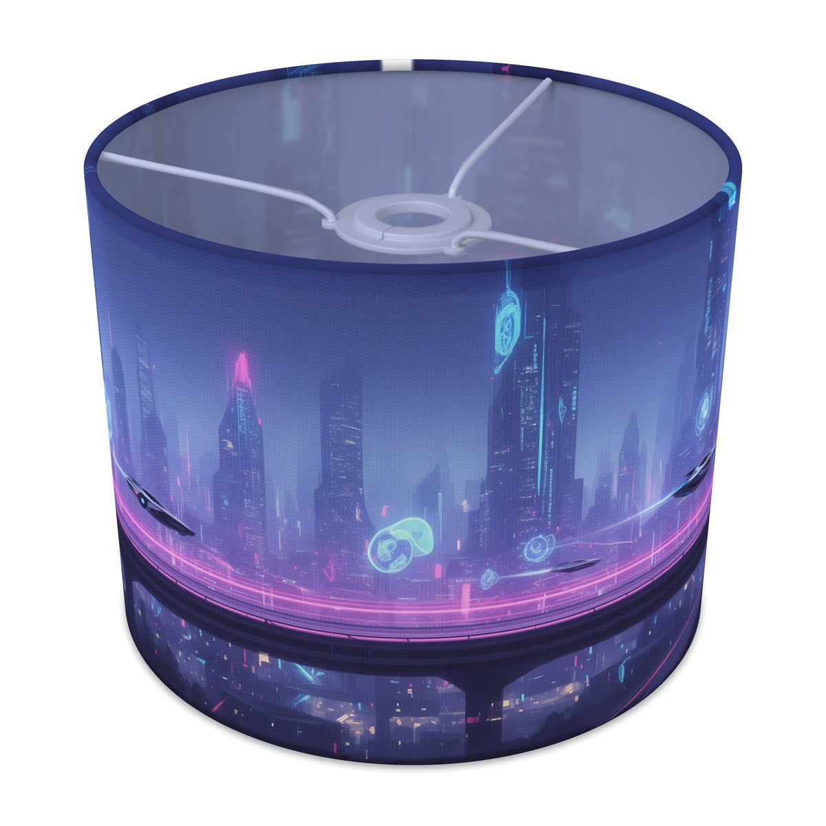 Cyber City Neon Gamer World lampshade - 25cm x 20cm Ceiling