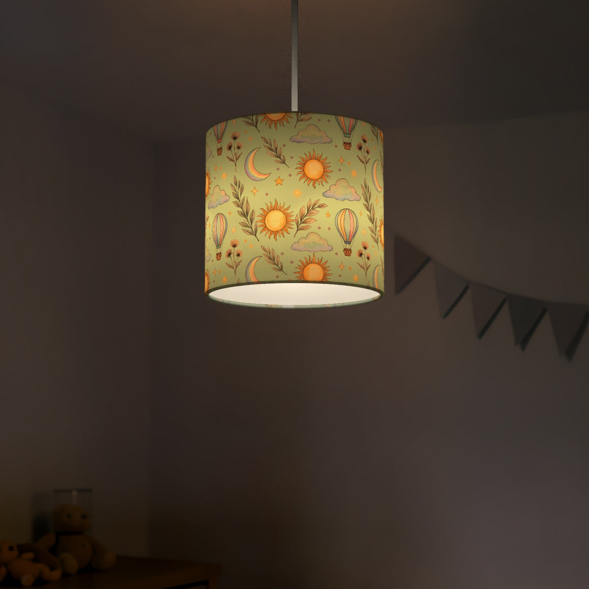 Sage Little Boho lampshade - 20cm x 18.5cm Ceiling - photo 5