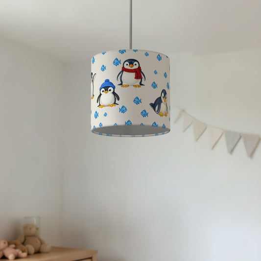 Cream Penguin Party lampshade - 20cm x 18.5cm Ceiling - photo 2