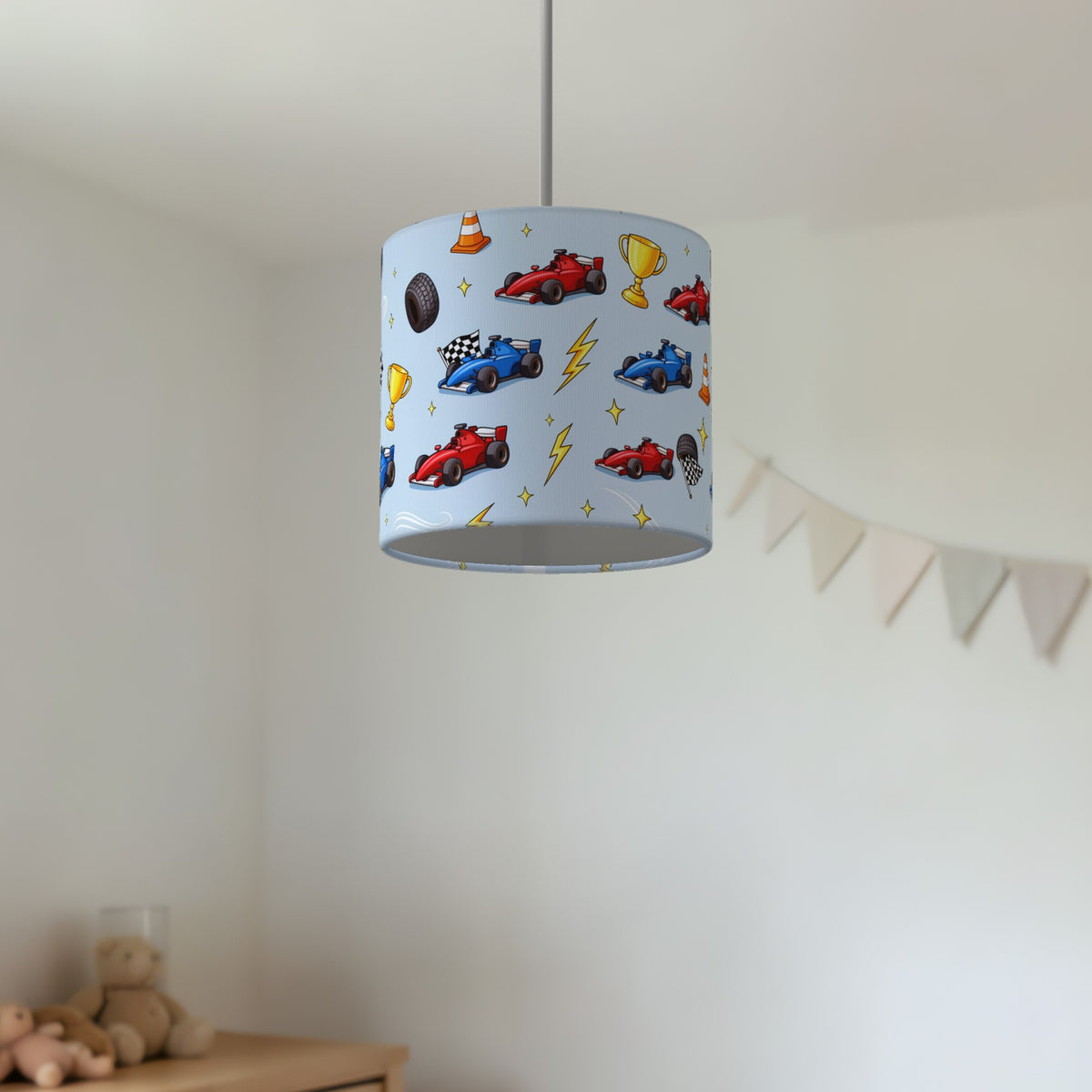 Sky Race Day lampshade - 20cm x 18.5cm Ceiling - photo 2