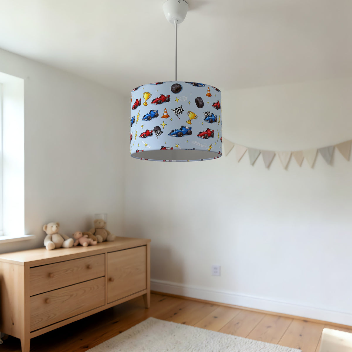 Sky Race Day lampshade - 20cm x 18.5cm Ceiling - photo 3