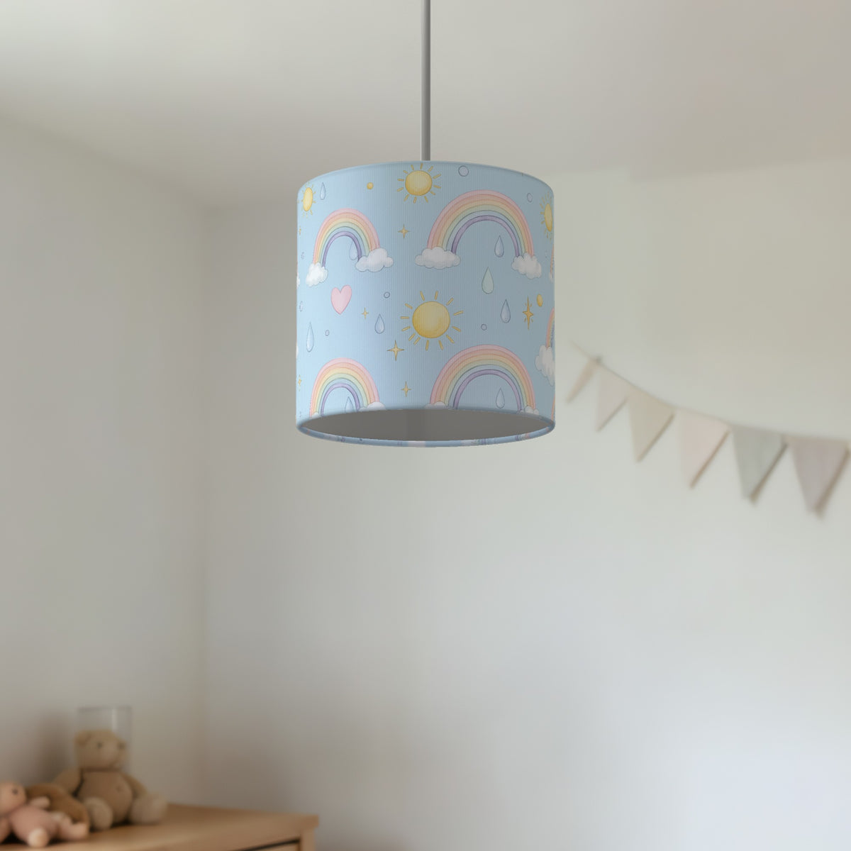 Sky Over The Rainbow lampshade - 20cm x 18.5cm Ceiling - photo 2