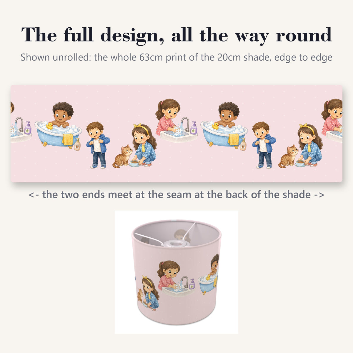 Blush Routine lampshade - 20cm x 18.5cm Ceiling - photo 9