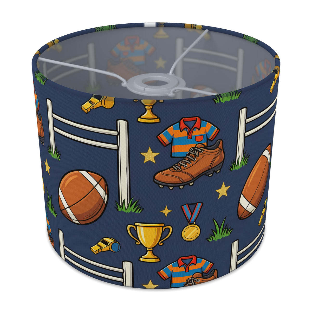 Navy Rugby Kids lampshade - 25cm x 20cm Ceiling