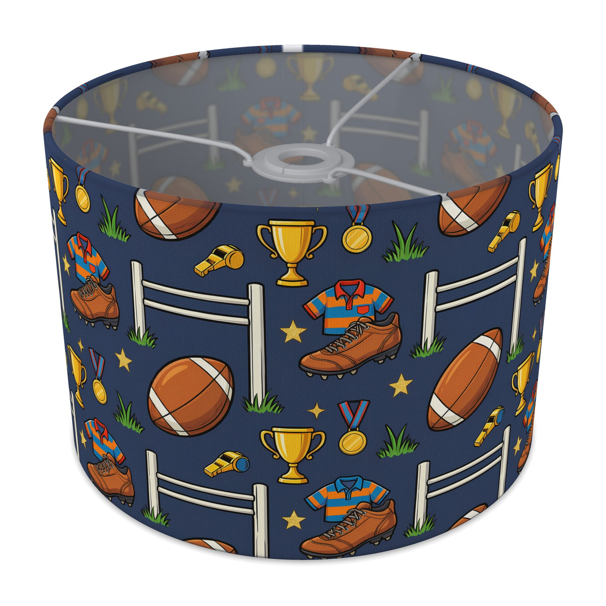 Navy Rugby Kids lampshade - 30cm x 21cm Ceiling