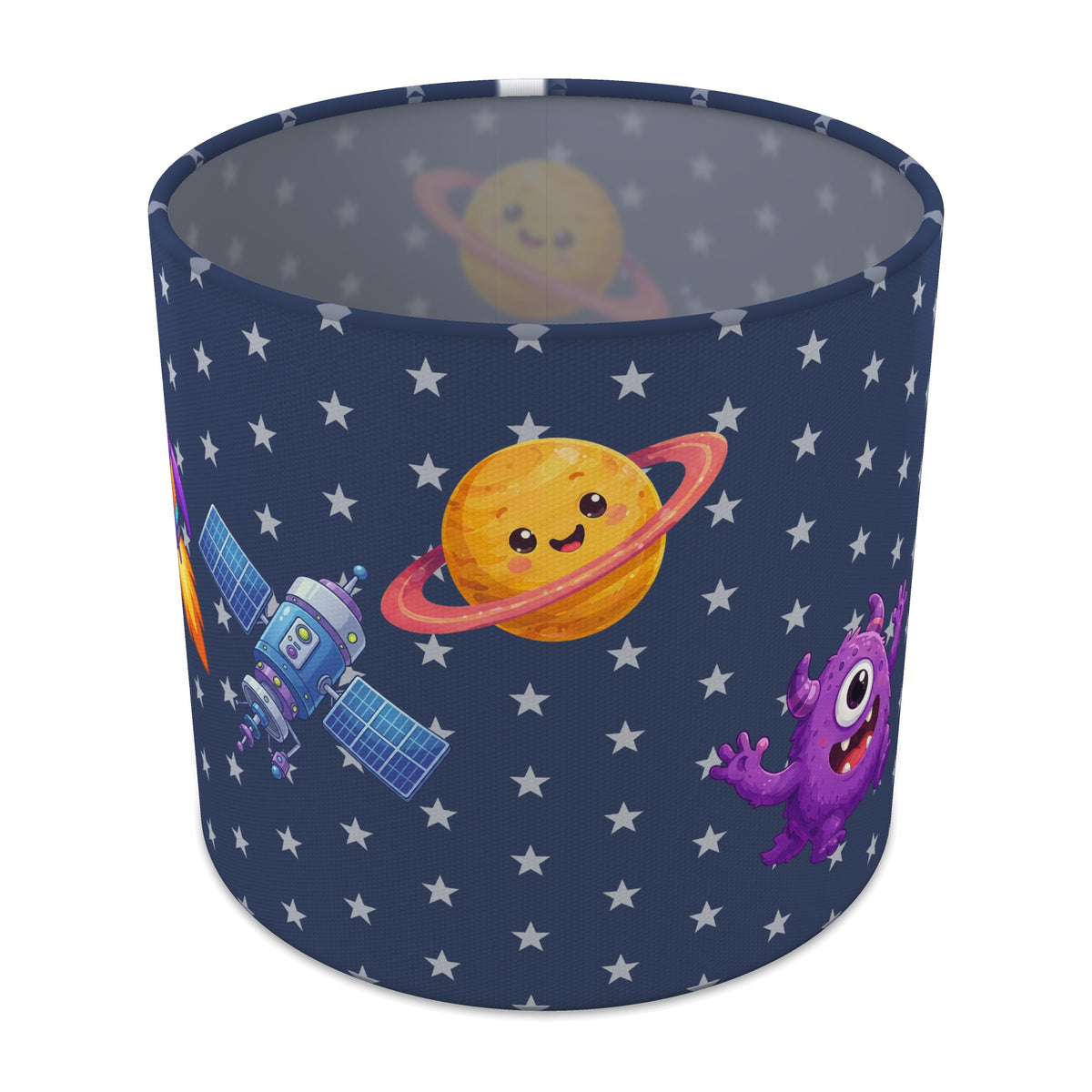 Navy Space lampshade - 20cm x 18.5cm Table