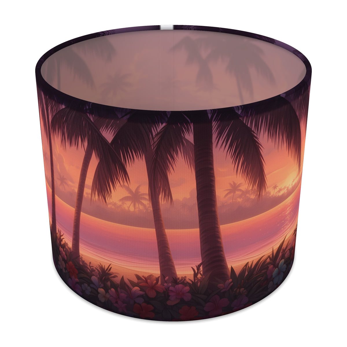 Island Sunset Tropical Island lampshade - 25cm x 20cm Table
