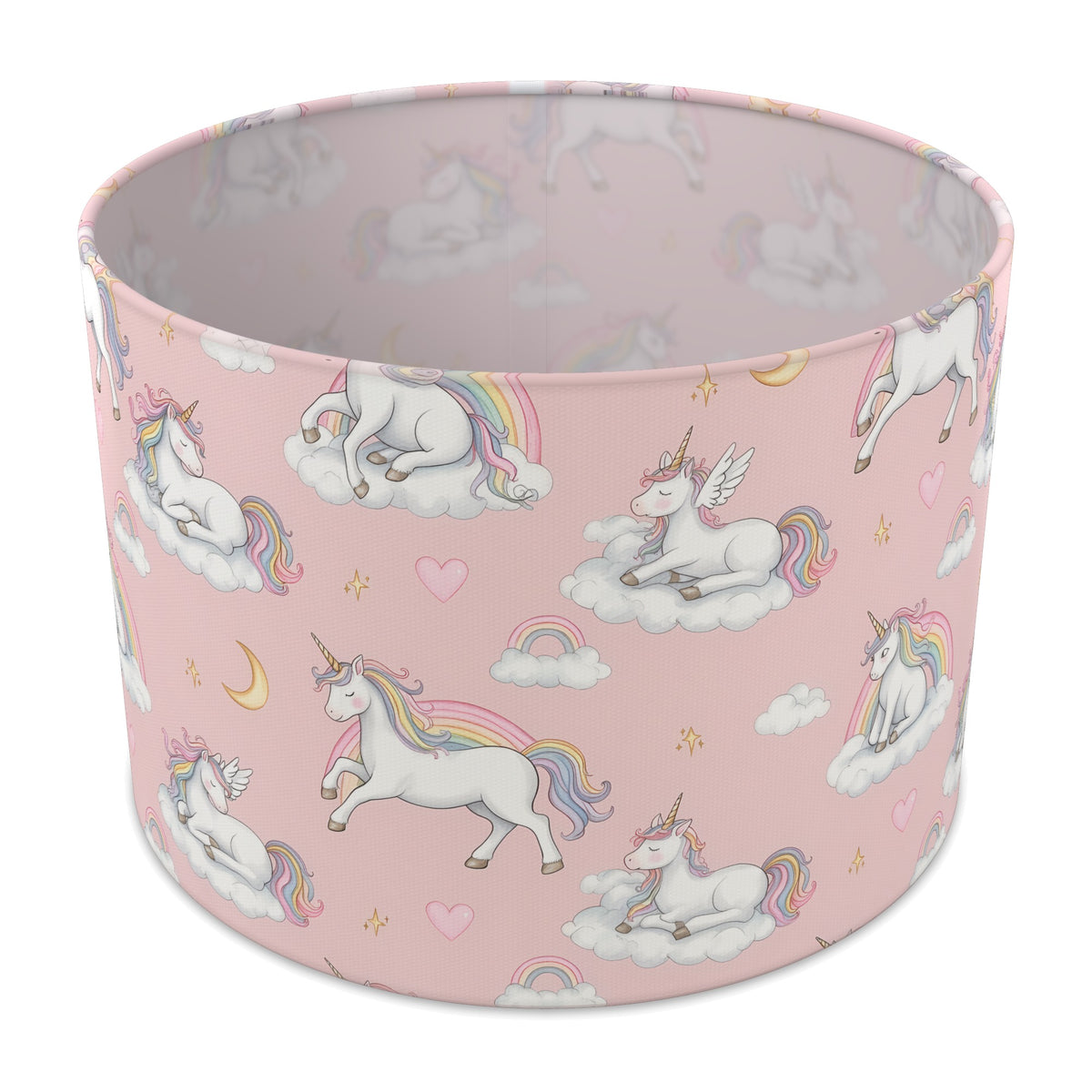 Blush Unicorn Dreams lampshade - 30cm x 21cm Table