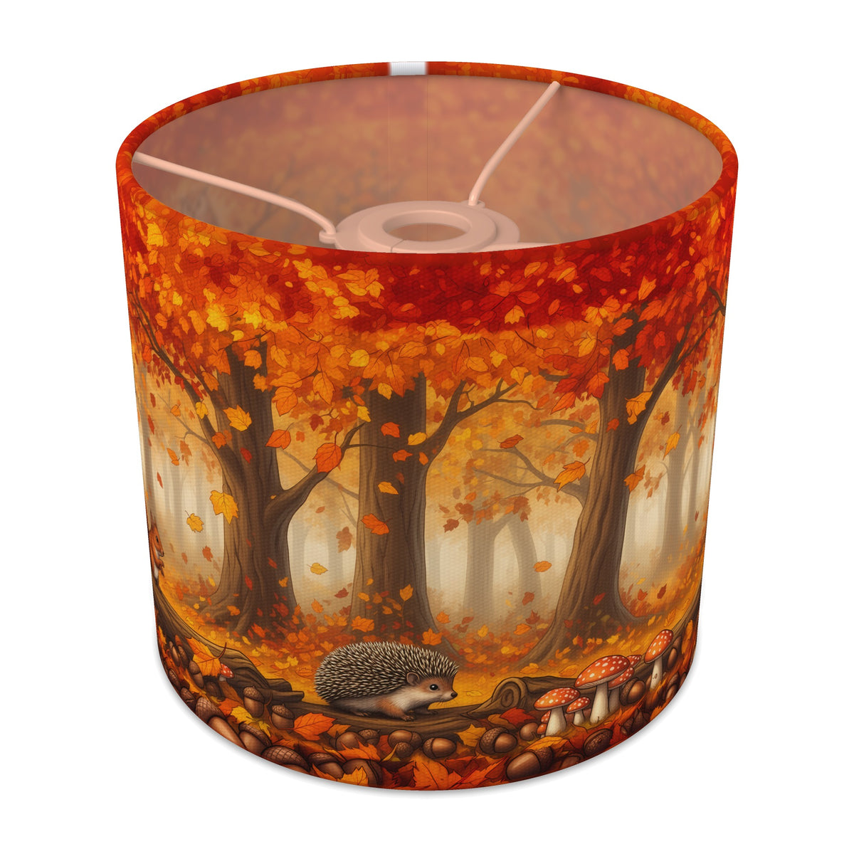 Woodland Walk wraparound lampshade - Autumn Woods