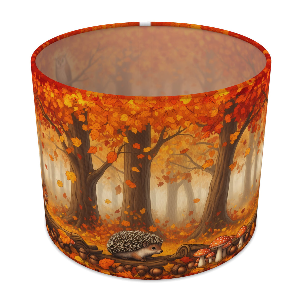 Autumn Woods Woodland Walk lampshade - 25cm x 20cm Table