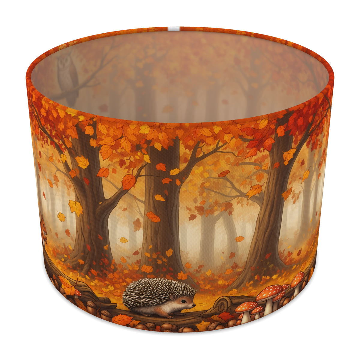 Autumn Woods Woodland Walk lampshade - 30cm x 21cm Table