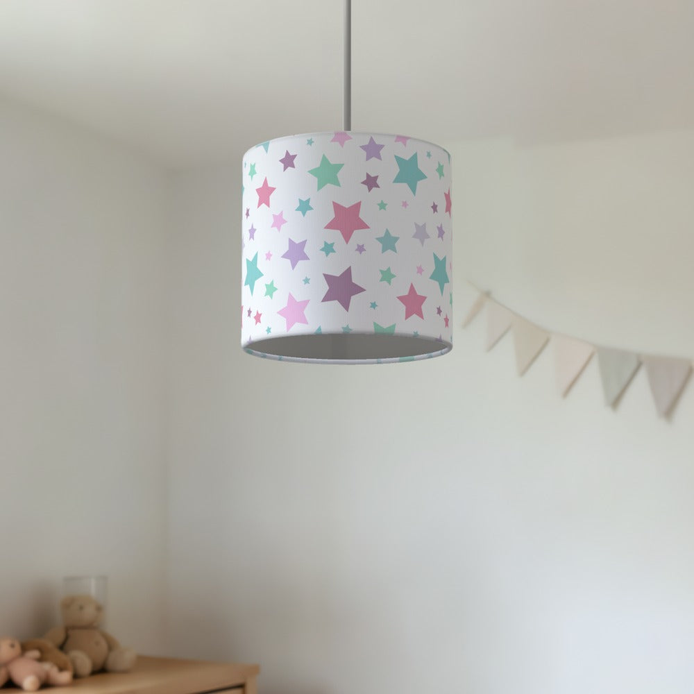 Pastel Stars lampshade