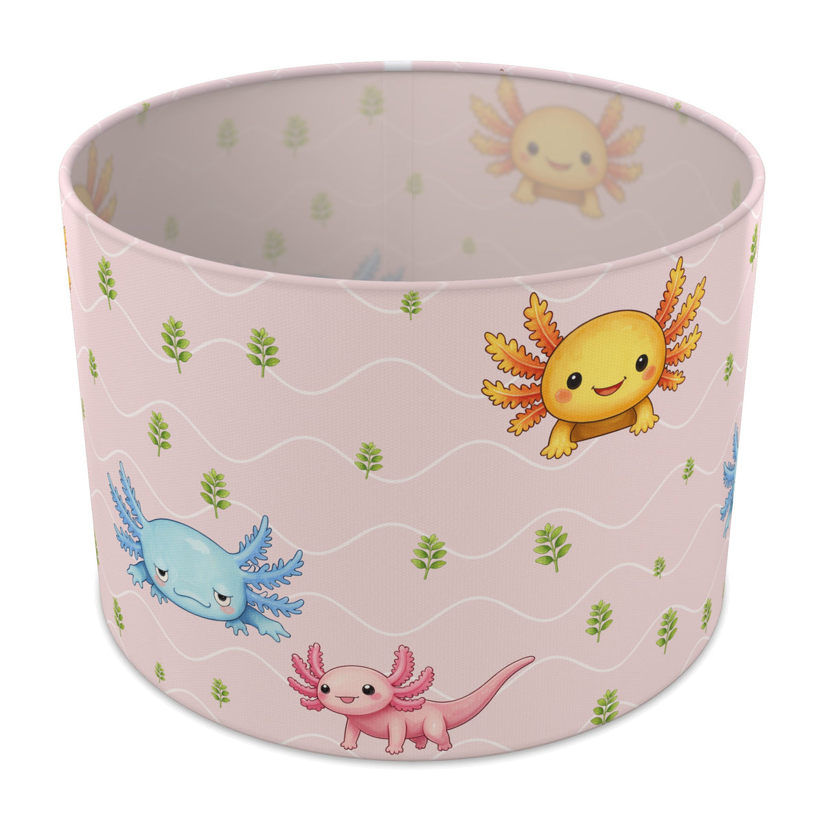 Blush Axolotl Lagoon lampshade - 30cm x 21cm Table