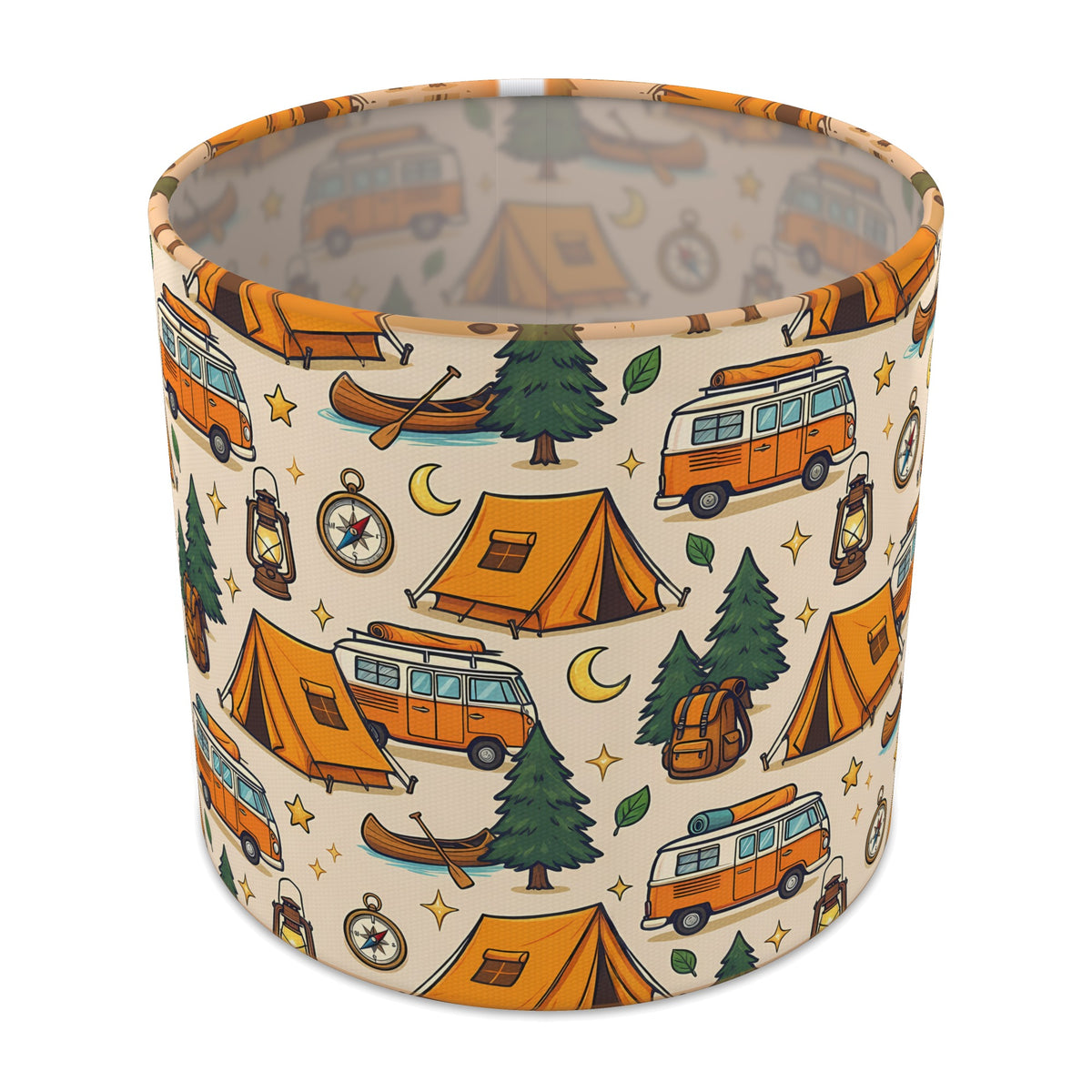 Sand Happy Campers lampshade - 20cm x 18.5cm Table