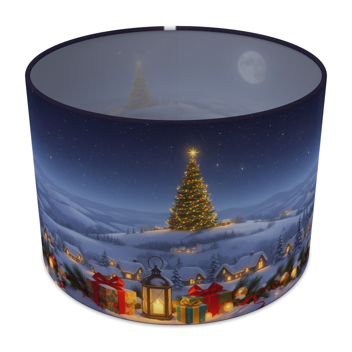 Christmas Eve Winter Wonderland lampshade - 30cm x 21cm Table