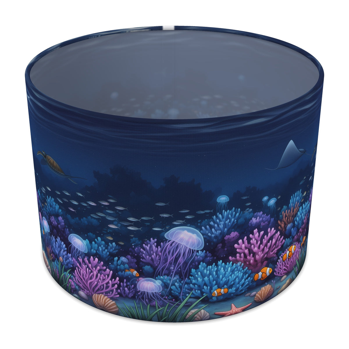 Moonlit Reef Coral Reef lampshade - 30cm x 21cm Table