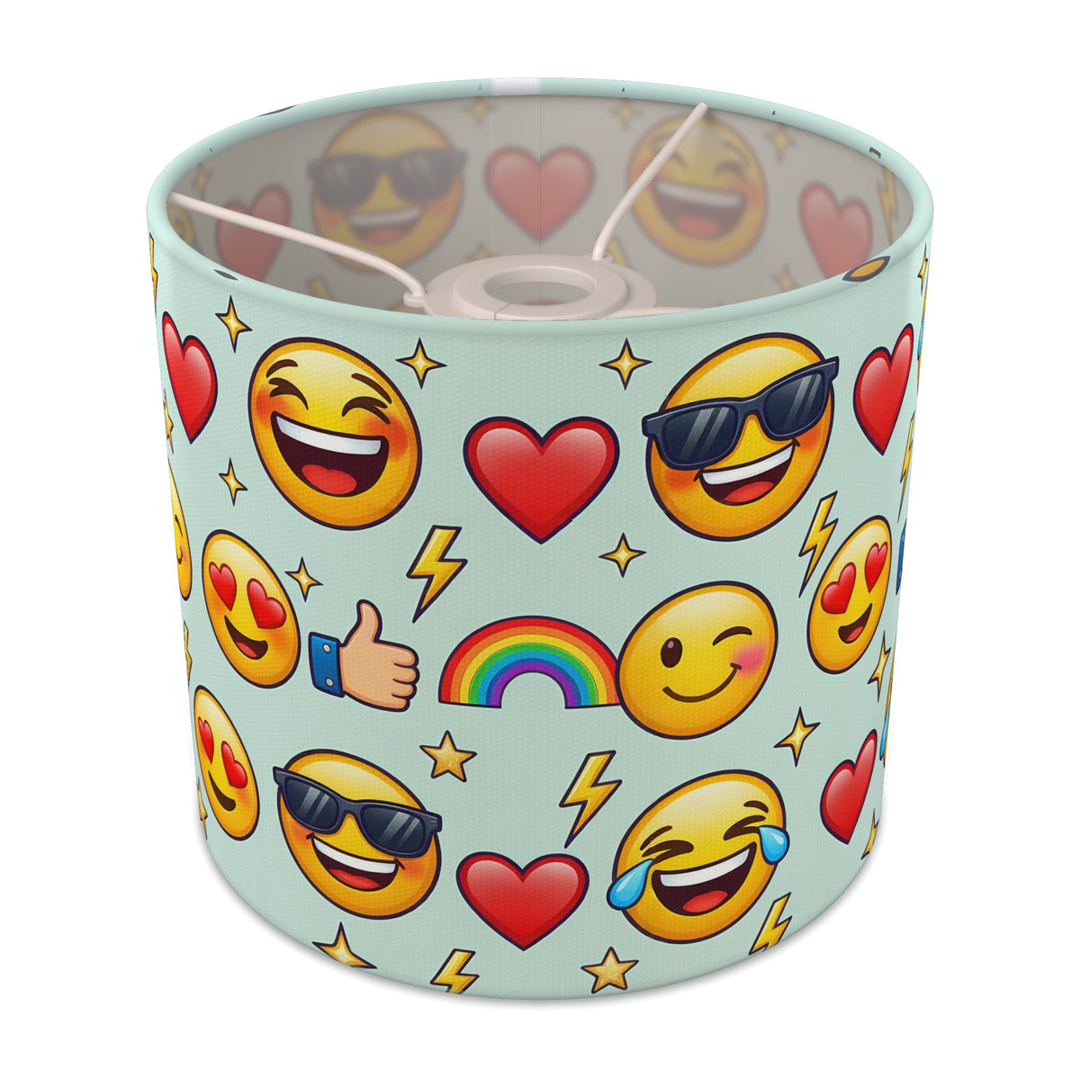 Mint Emoji Party lampshade - 20cm x 18.5cm Ceiling - main photo