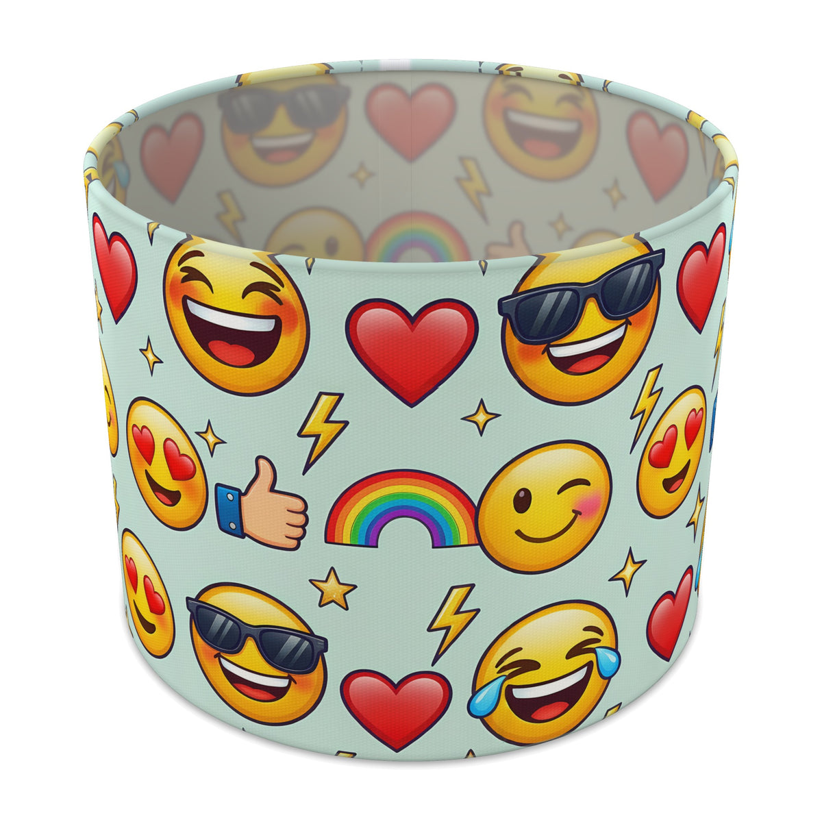Mint Emoji Party lampshade - 25cm x 20cm Table