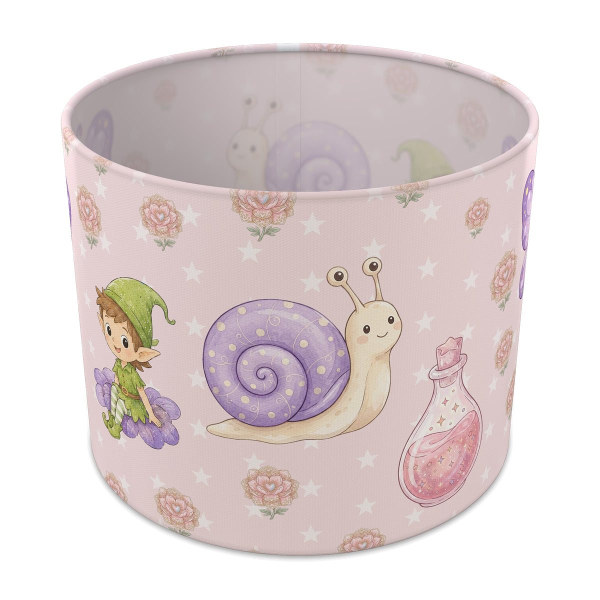 Blush Fairy Garden lampshade - 25cm x 20cm Table