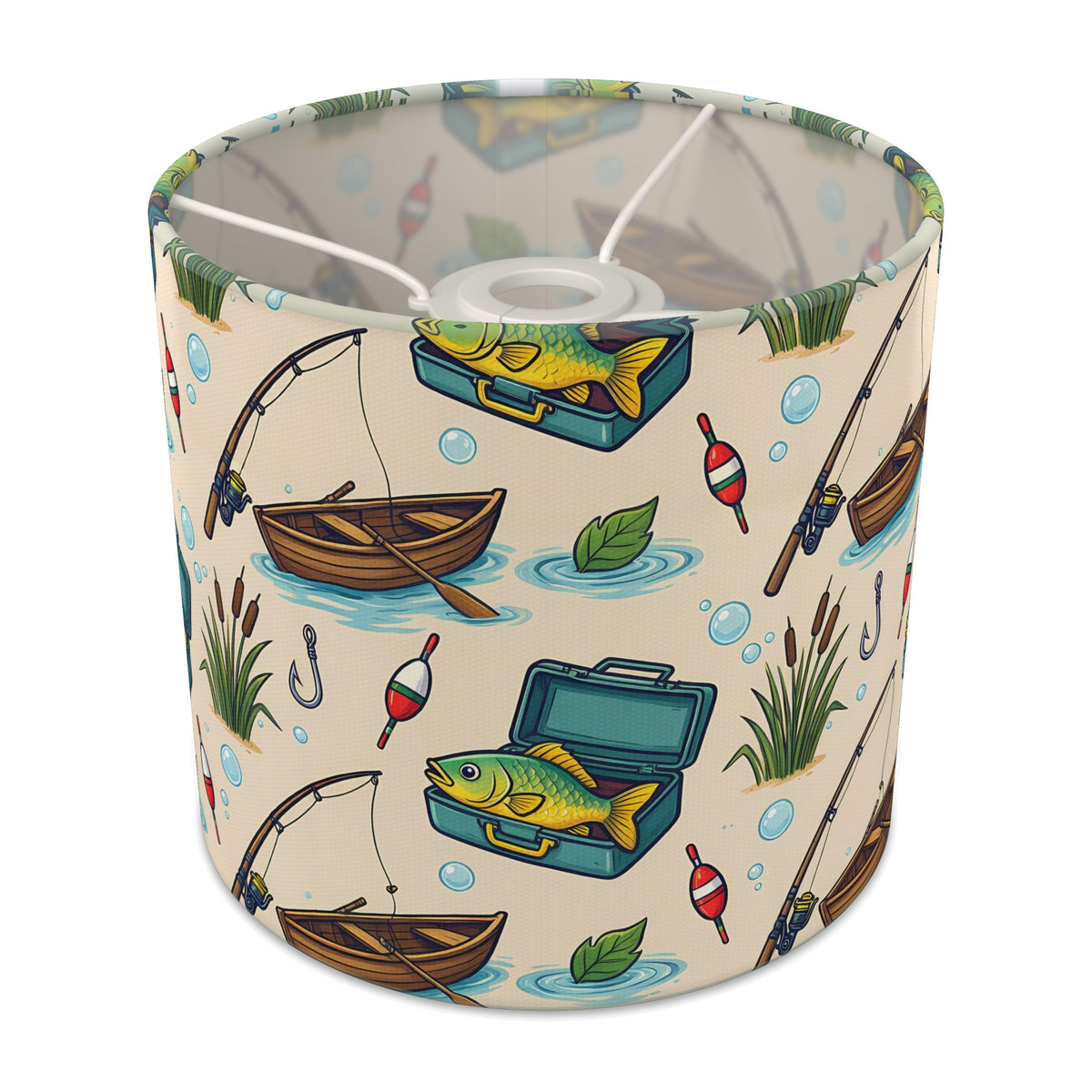 Sand Gone Fishing lampshade - 20cm x 18.5cm Ceiling - main photo