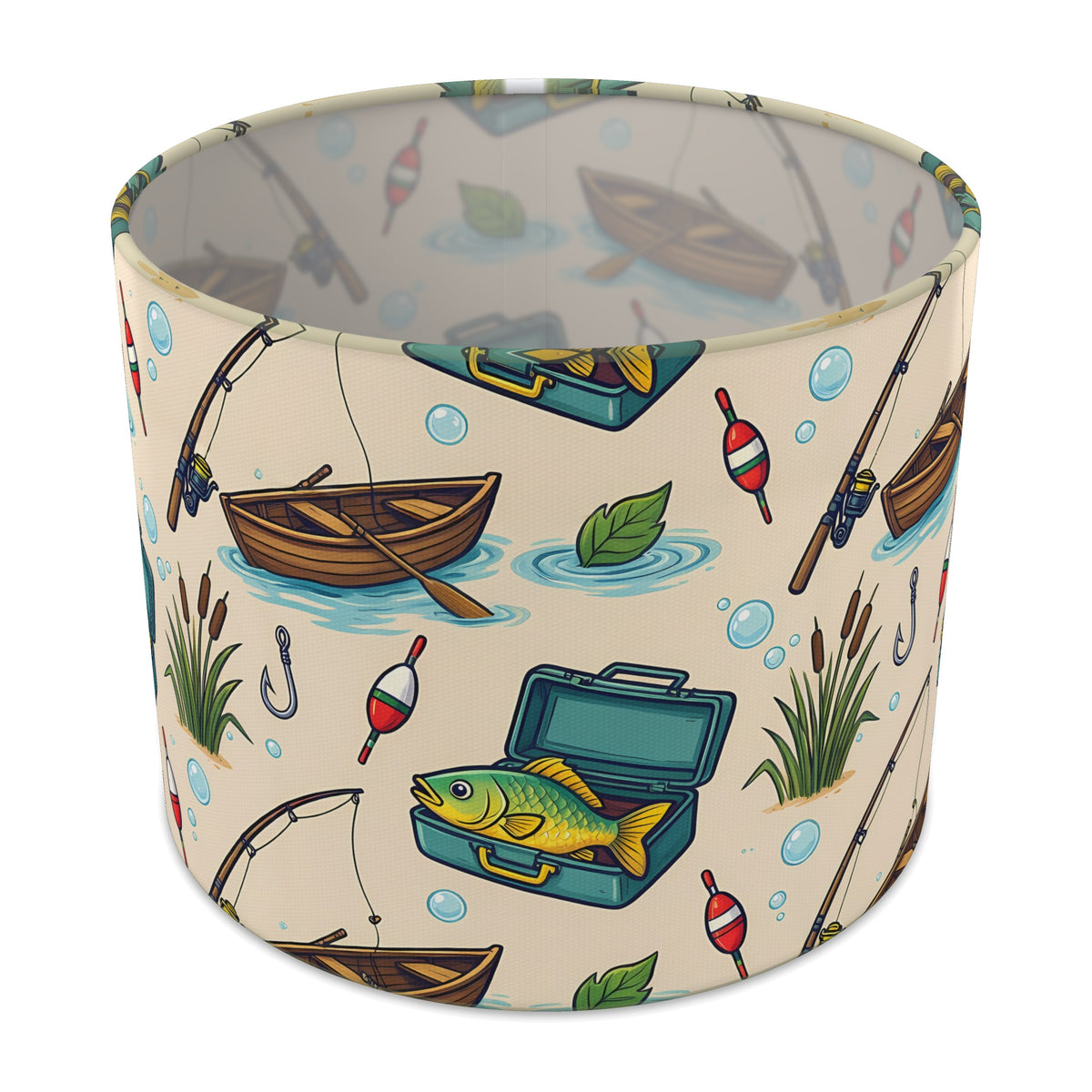 Sand Gone Fishing lampshade - 25cm x 20cm Table