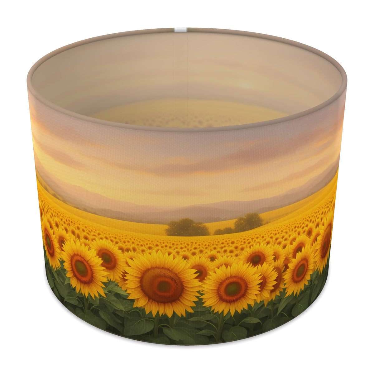Sunflower Fields Flower Meadow lampshade - 30cm x 21cm Table