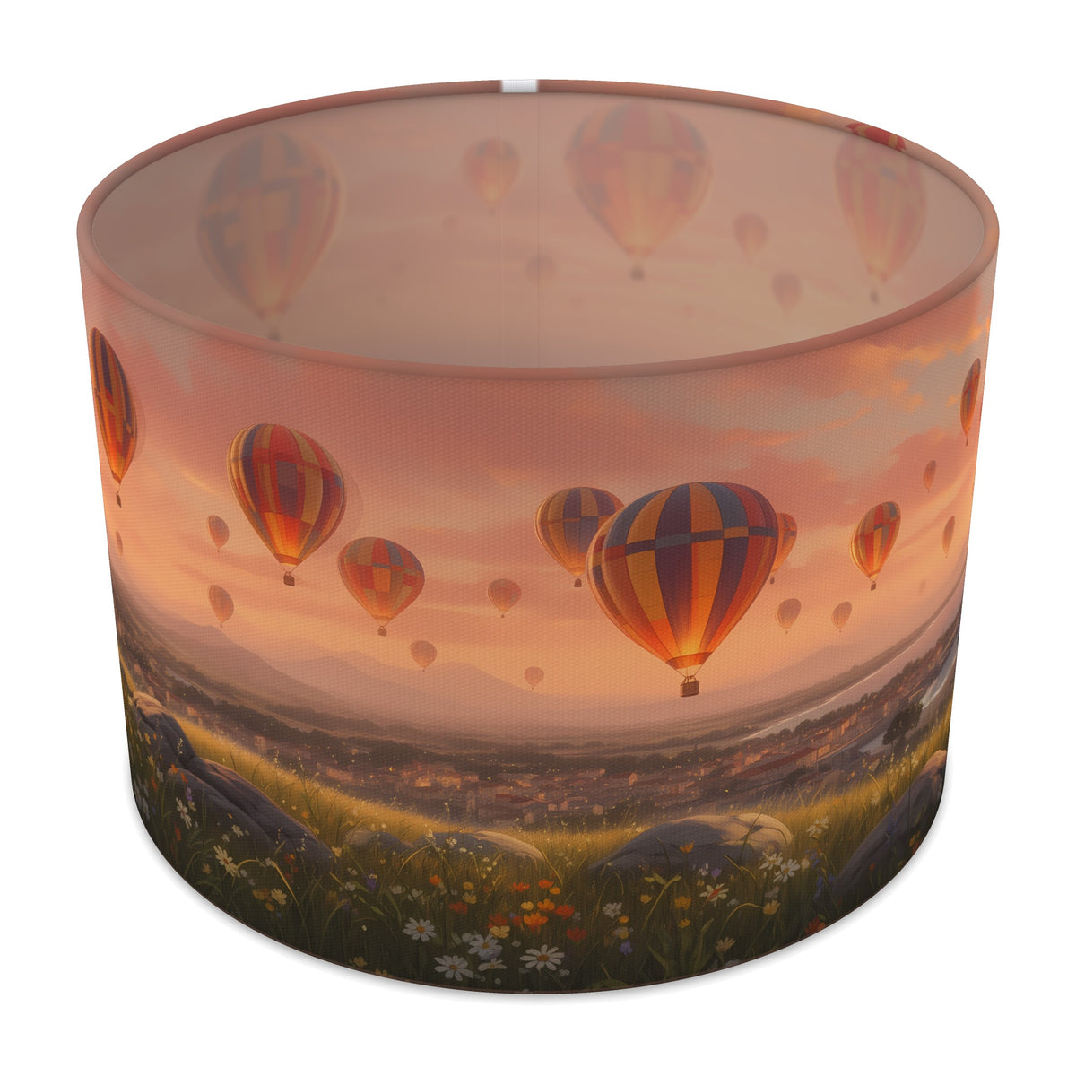 Sunset Flight Balloon Skies lampshade - 30cm x 21cm Table