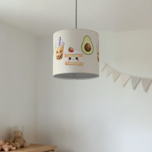 Cream Kawaii Food lampshade - 20cm x 18.5cm Ceiling - photo 2