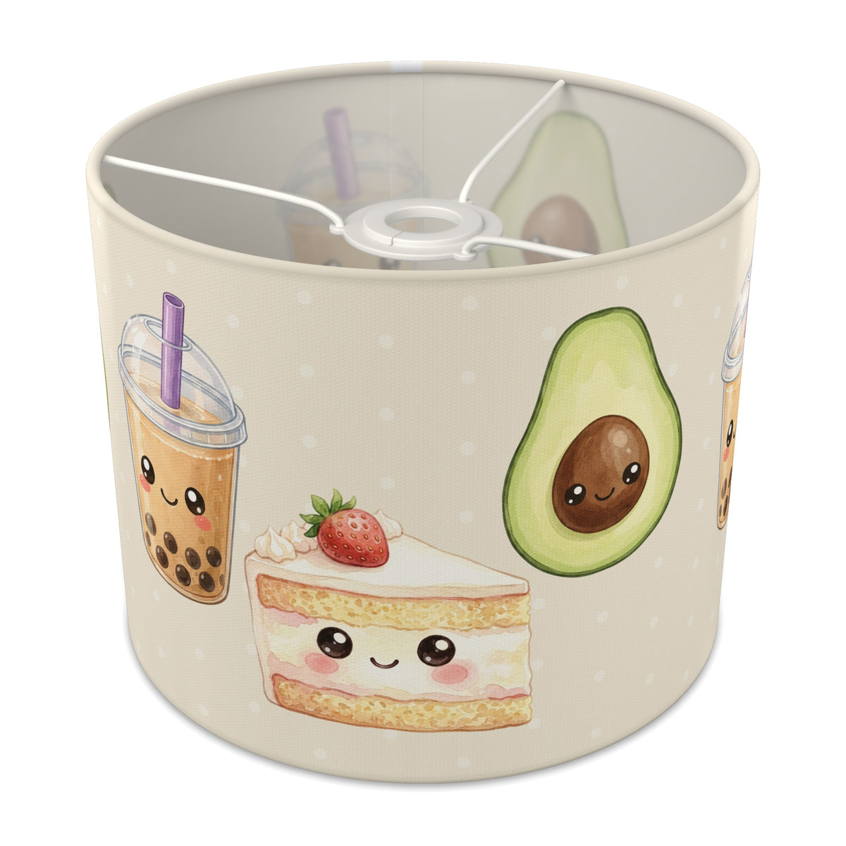Cream Kawaii Food lampshade - 25cm x 20cm Ceiling