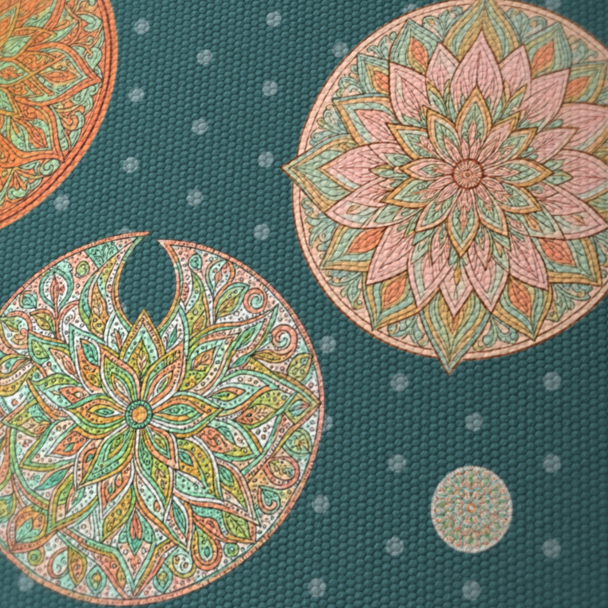 Deepteal Boho Mandala lampshade - 20cm x 18.5cm Ceiling - photo 6