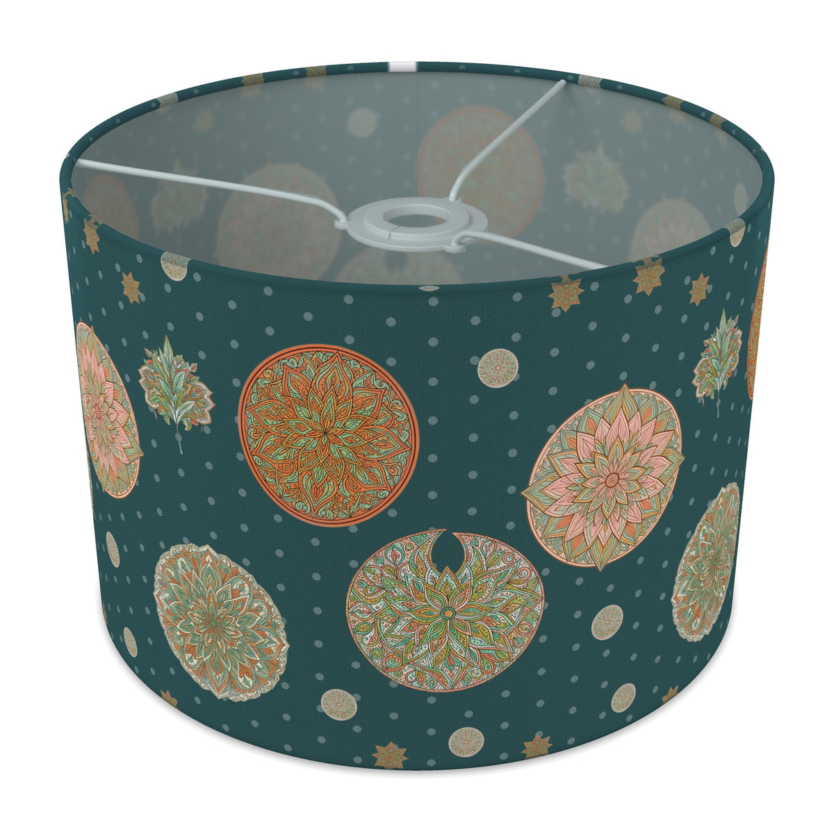 Deepteal Boho Mandala lampshade - 30cm x 21cm Ceiling